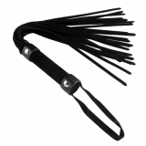Flogger en cuir Frisky Short Suede noir