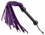 Leder Flogger Peische Nubuk violett-schwarz