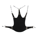 Leder Hängematte Sex-Sling 5-Punkte schwarz