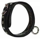 Leder Halsband m. Ring Wild Thing schwarz