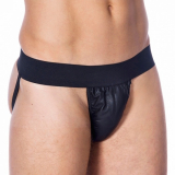 Leder Jock m. breitem Elastik-Taillenband