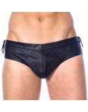 Slip en cuir avec lacets latéraux Gladiator