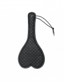 Leather Paddle Heart shaped w. decorative Stitching