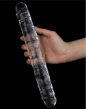 Lovetoy Doppeldildo transparent 12-inch TPE