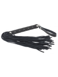 Mini Flogger Whip Leather 35cm black