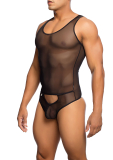 MOB Eroticwear Sheer Body Feinnetz schwarz
