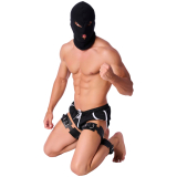 Thigh-Ankle Cuffs Bondage Combination Leather