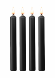 Paraffin Drip-Candles 4-Pieces 18cm black