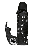 Penis Sleeve w. Clit Tickler & Vibration Ultimate TPE
