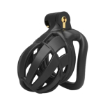 Cage à pénis avec serrure intégrée Biglea ABS noir