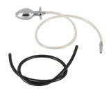 Plug pénien & plug anal creux Piss-to-Ass Acier inoxydable