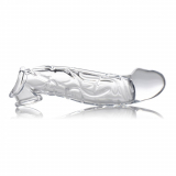 Penis Sheath transparent Extender Sleeve TPE