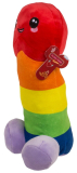 Plüsch Penis Regenbogen 30cm