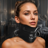 Posture Collar w. Chin Brace lockable PU-Leather