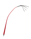 Premium Peitsche RISE Bull Whip 120cm rot-schwarz