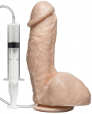 Spritzender Dildo m. Saugfuss hautfarben