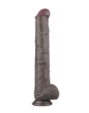 Godemiché géant Dual Layer 14.5-Inch Nature Cock XXL silicone noir