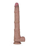 Giant Dildo Dual Layer 16-Inch Nature Cock XXL Silicone