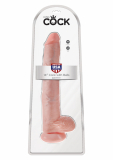 Godemiché géant m. Testicules King Cock 14 Inch Balls peau