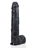 Riesendildo m. Saugfuss XL Straight 13-Inch schwarz