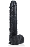 Riesendildo m. Saugfuss XL Straight 15-Inch schwarz