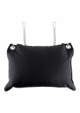 Oreiller Sex-Sling en cuir de vache noir