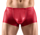 Short avec couture push-up rouge mat brillant