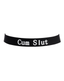 Collier en silicone avec inscription Cum Slut
