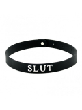 Silikon Halsband m. Beschriftung SLUT