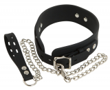 Silikon Halsband m. Leine