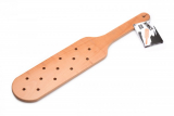 Spanking Paddle w. Holes Beech Wood 45cm