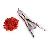 Pince de serrage en acier inoxydable avec anneaux en caoutchouc Nipple Torture