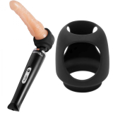 Wand Vibrator Attachment Dildoholder Strap Cap Silicone