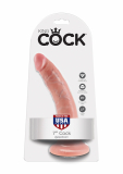 Strap-On Dildo m. Saugfuss King Cock 7 Inch haut