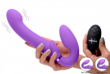 Strap-On Vibrator aufblasbar Ergo-Fit G-Pulse violett