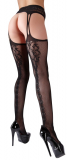 Straps-Strumpfhose Feinnetz m. Nahtmuster hinten