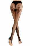 Tights open Crotch w. Pattern Ballerina 2225