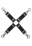 Taboom Hog-Tie Fesselkreuz schwarz Kunstleder