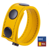 The-RED Cockring m. Druckverschluss Cocky Leder gelb