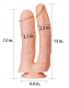 Giant Double-Penetrator Mega Double Dildo 12-Inch PVC