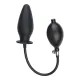Anal Plug aufblasbar Silikon True Black