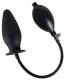 Anal Plug aufblasbar Silikon True Black