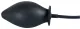 Anal Plug aufblasbar Silikon True Black
