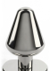 Butt Plug conical 6.5x3.8cm Stainless Steel 300g heavy glossy polished Anal Toy w. flat Base by MR STEEL buy cheap