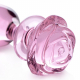 Analplug Pink Rose large Borsilikatglas