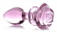 Analplug Pink Rose large Borsilikatglas