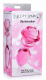 Analplug Pink Rose large Borsilikatglas
