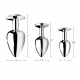Butt-Plug Clear Gem Aluminium large