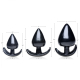 Analplug Set Triple Spades TPE mit ergonomischer Basis 3.5cm 4.1cm & 5.1cm Durchmesser günstig kaufen