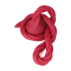 Analschlange extrem Deepleasure Silikon 150x3.5cm rot in spiralförmig gedrehter Form mit starkem Saugfuss kaufen